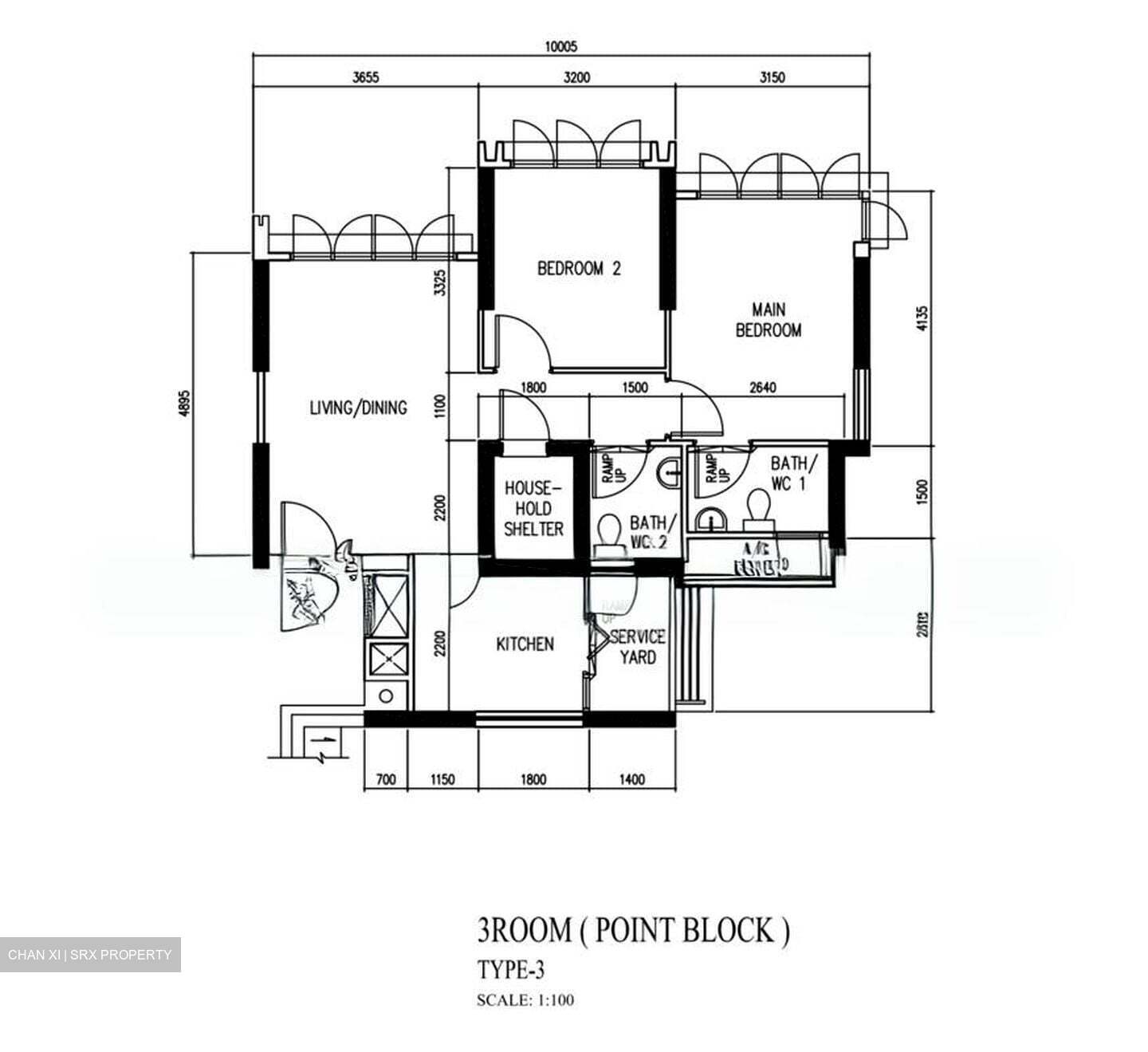 Blk 57 Teban View (Jurong East), HDB 3 Rooms #586159501